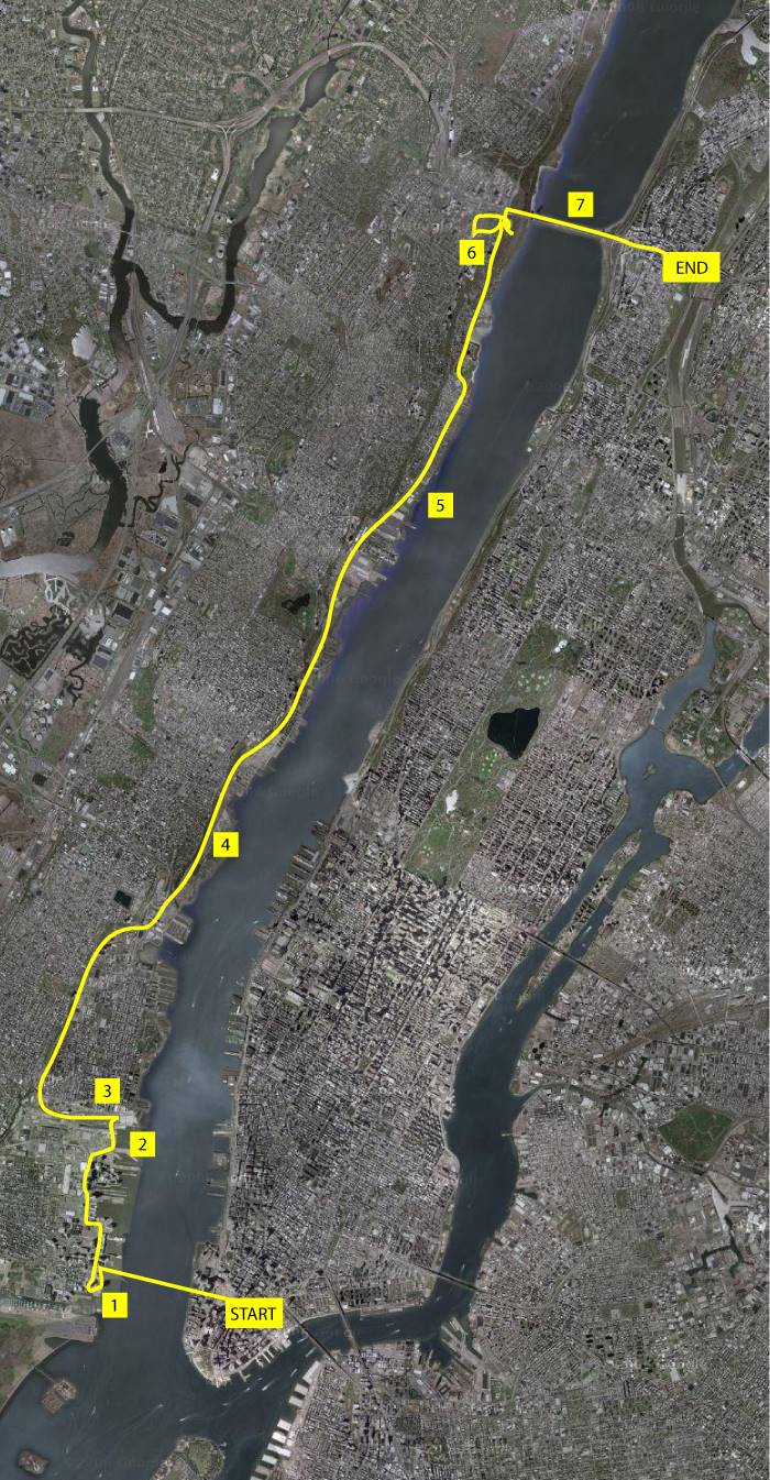 Map of my journey through New Jersey